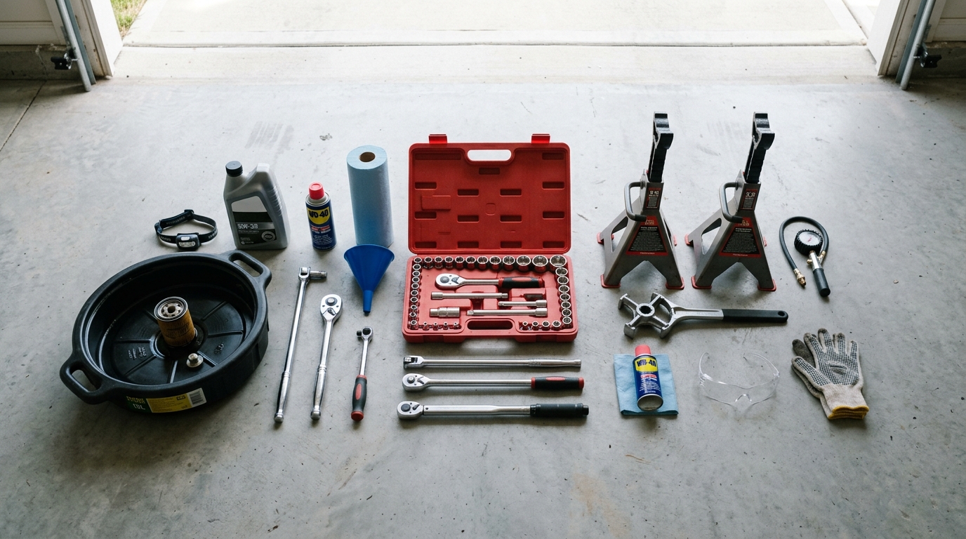 Comment faire vidange voiture : la liste des outils nécessaires pour travailler en sécurité chez soi