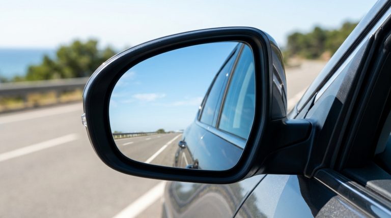 Contrôle technique : le piège du miroir de rétroviseur fêlé au milieu
