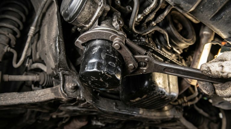 Comment faire une vidange sur une voiture : astuces pour desserrer un filtre à huile bloqué fort