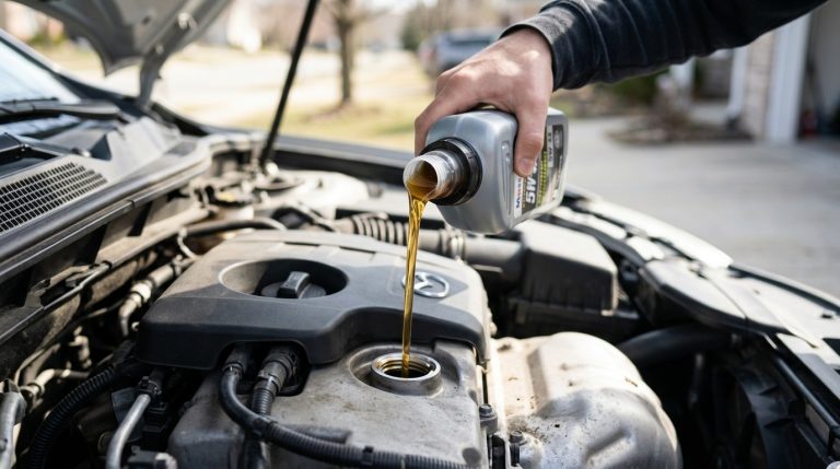 Comment mettre de lhuile moteur : la méthode pas à pas pour faire lappoint sans en verser