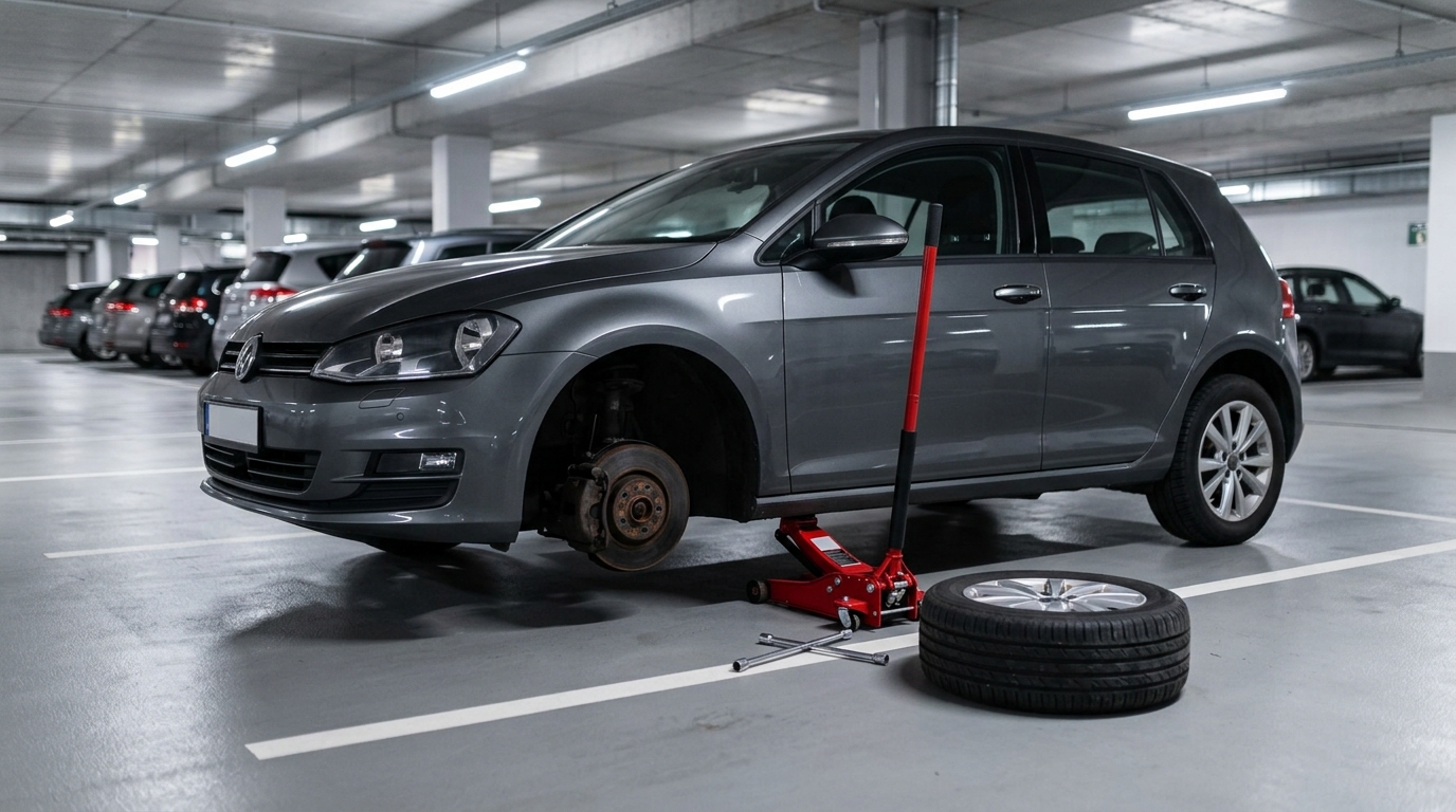 Vol de roues sur un parking : pourquoi votre assurance refuse de rembourser