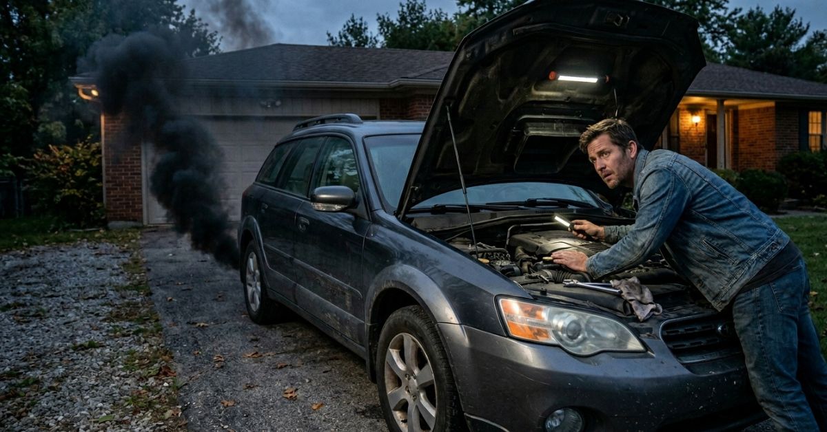 Mon moteur fumait noir comment jai évité les 600 euros de garage